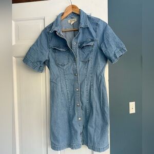 Madewell Denim Button-Up Dress